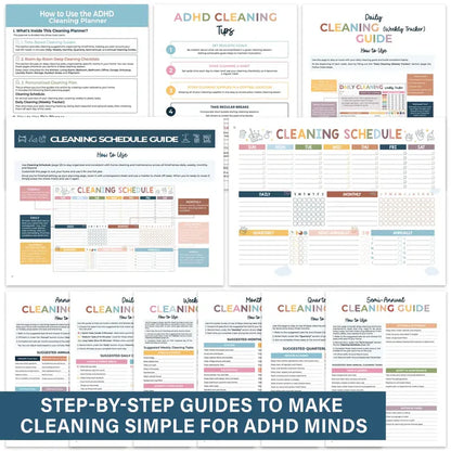 TidyBrains™ ADHD Cleaning Planner