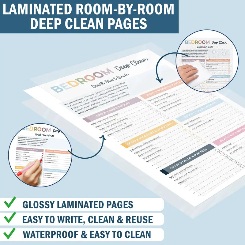 TidyBrains™ ADHD Cleaning Planner